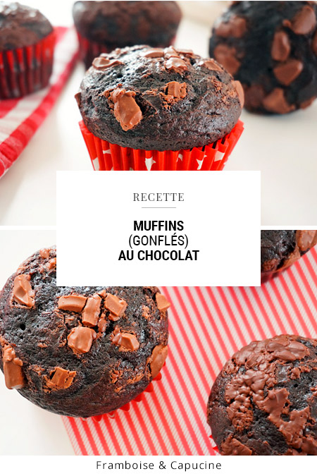 Muffins gonflés au chocolat