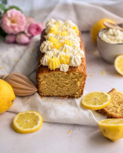 cake au citron et au mascarpone, lemon curd, chantilly mascarpone