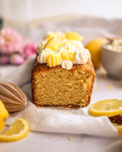 cake au citron et au mascarpone, lemon curd, chantilly mascarpone