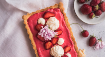 Tarte à la mousse de fraises